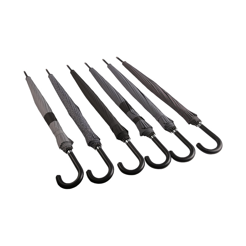 Barva tmavé kávy Snadná oprava Pongee Straight Deštník-0E6B0318