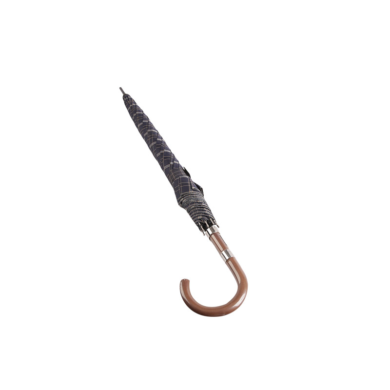 Lehký a vhodný pro muže Pongee Straight deštník-0E6B0362