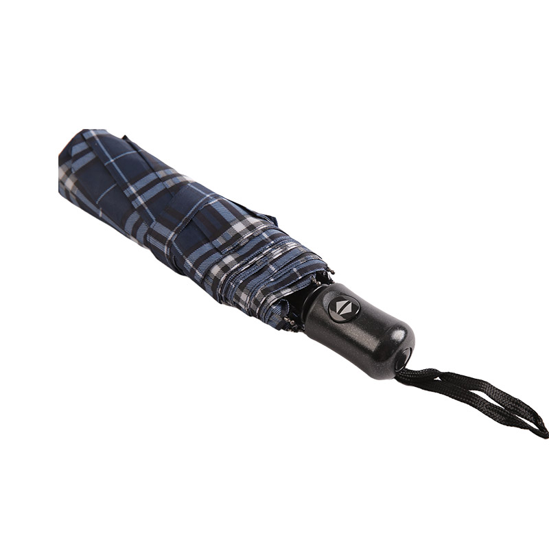 Striped Lattice Shrink Pongee Trojdílný deštník-0E6B0432