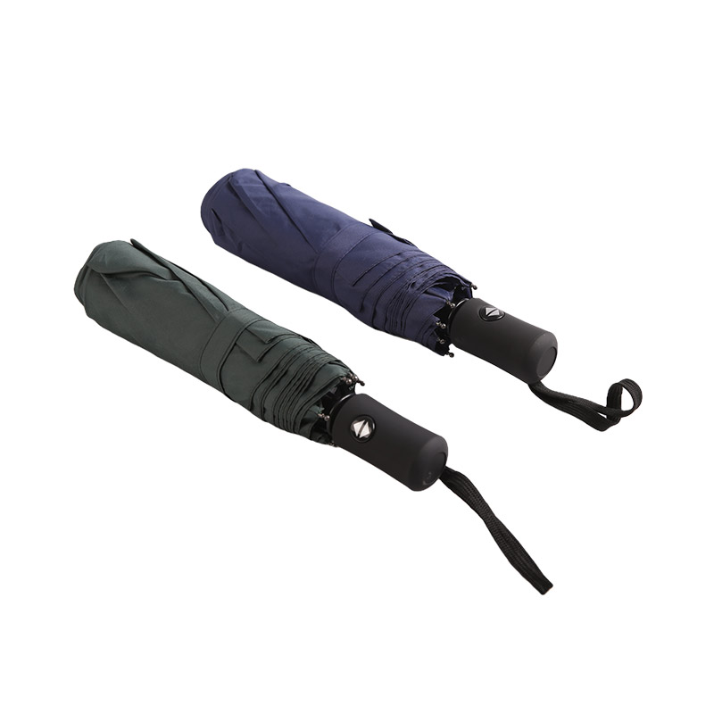 Pure Blue Uv Protection Pongee Třídílný deštník-0E6B0550