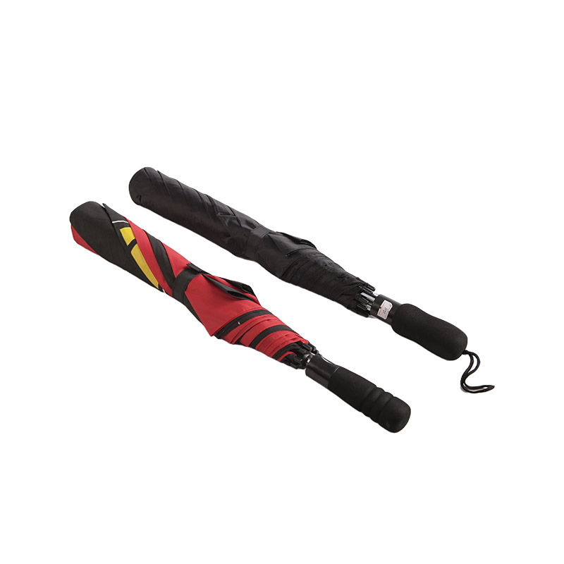 Dvoubarevný Logo Pongee Dvousložkový deštník-0E6B0556