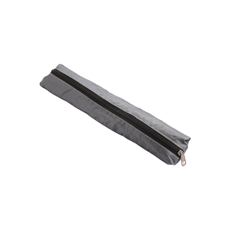 Jednoduchý čistý stříbrný kovový dvousložkový deštník-0E6B0782